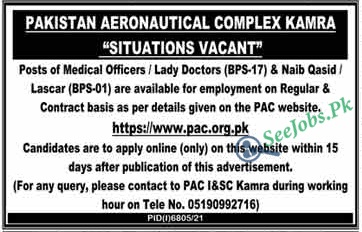 Pakistan Aeronautical Complex PAC Jobs 2022
