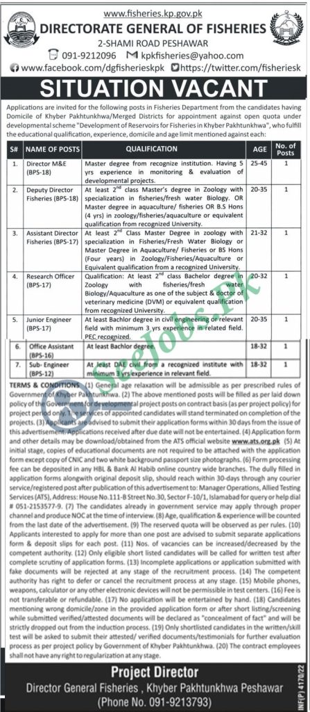 Fisheries Department Jobs 2022 by ATS