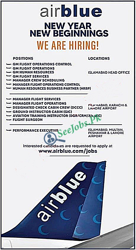 Airblue Jobs Males and Females Jobs 2023